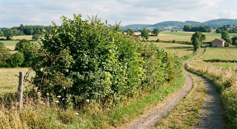Haie champêtre : les essences qui résistent aux étés secs et aux gelées tardives de la plaine roannaise